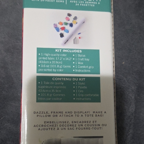 Diamond Art Kit with Dog Design - Red and Brown - Picture 3 of 3